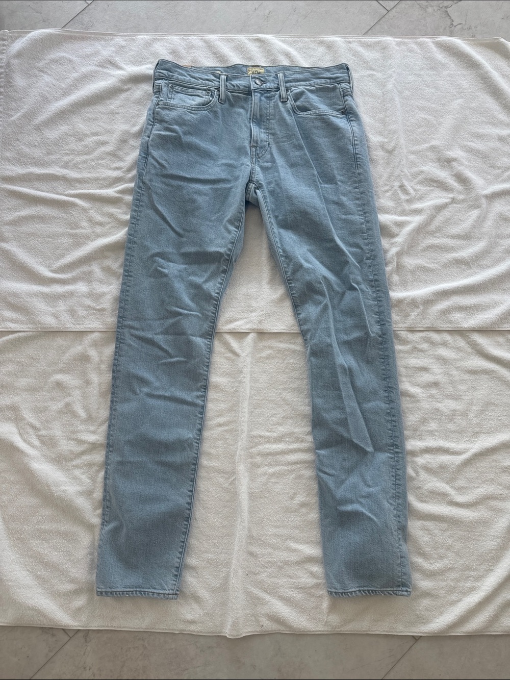 J. Crew 484 7 year wash Light Blue Denim stretch Jeans nwt 30x34